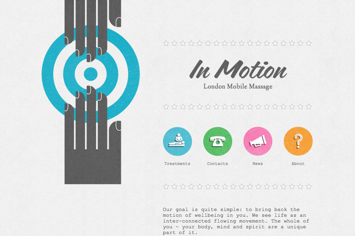 In Motion website preview